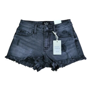 L.T.J distressed dark washed shorts Womens Size XS New